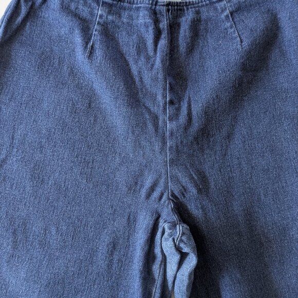 Vintage Express Bleus High-Waisted Capri Jeans  Side Zip, Pleated Front - Picture 7 of 7